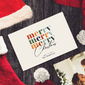 Modernes Foto für die Familie Frohe Weihnachten