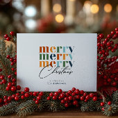 Modernes Foto für die Familie Frohe Weihnachten