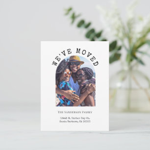 Modernes Foto für die Familie - Wir haben eine neu Postkarte