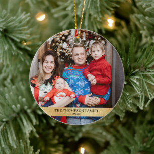 Modernes Foto für die Minimalistische Goldfamilie Keramik Ornament