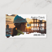 Modernes Foto für die Pinselspitze Visitenkarte (Rückseite)