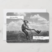 Modernes Foto für die Schreibmaschinenschrift in a Save The Date (Vorderseite)