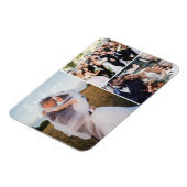 Modernes Foto für drei Hochzeiten Magnet (Linke Seite)