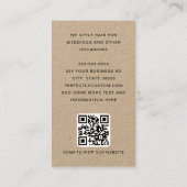 Modernes Foto für dünne Grenzgrenzwerte Visitenkarte (Rückseite)