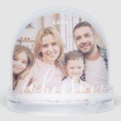 Modernes Foto für eine gut spielbare Skriptfamilie Schneekugeln (Rückseite)