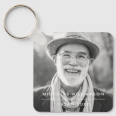 Modernes Foto für einfache Gedenkstätten Schlüsselanhänger (Vorderseite)