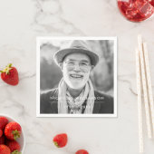 Modernes Foto für einfache Gedenkstätten Serviette (Beispiel)