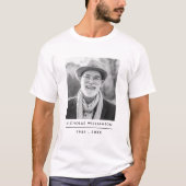 Modernes Foto für einfache Gedenkstätten T-Shirt (Vorderseite)