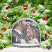 Modernes Foto für einfache Liebe Schneekugeln (Weihnachten)