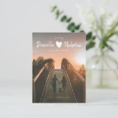 Modernes Foto für einfache Pinselstriche Save the  Postkarte (Stehend Vorderseite)