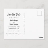 Modernes Foto für einfache Pinselstriche Save the  Postkarte (Rückseite)