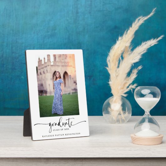 Modernes Foto für elegante Script-Abschluss Fotoplatte (Seite)