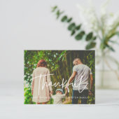 Modernes Foto für Erntedank Postkarte (Stehend Vorderseite)