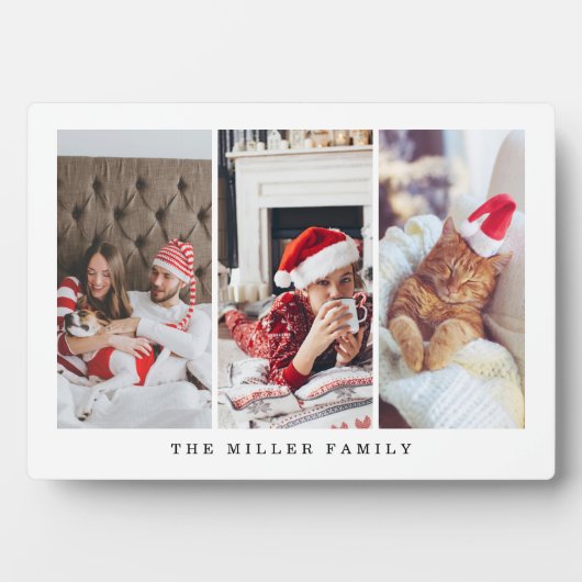 Modernes Foto für Familien Fotoplatte (Vorderseite)