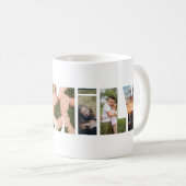 Modernes Foto für Familienbriefe Kaffeetasse (VorderseiteRechts)