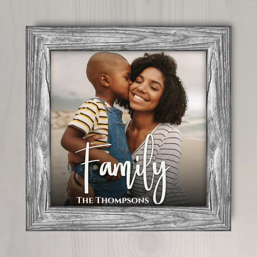 Modernes Foto für Familientypografie