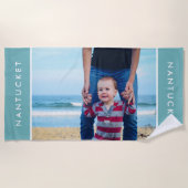 Modernes Foto für Familienurlaub Zielort Strandtuch (Vorderseite)