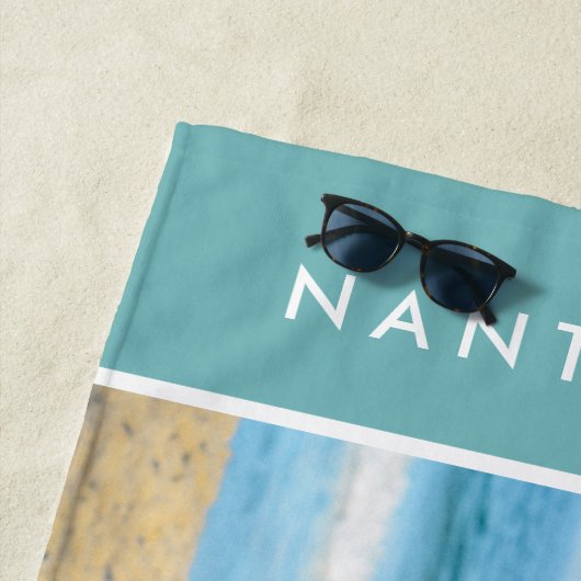 Modernes Foto für Familienurlaub Zielort Strandtuch (Beispiel)