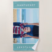 Modernes Foto für Familienurlaub Zielort Strandtuch (Vorderseite)