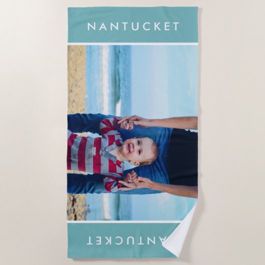 Modernes Foto für Familienurlaub Zielort Strandtuch (Vorderseite)