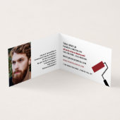 Modernes Foto für Fett, Maler und Dekorator Visitenkarten (Innenseite)