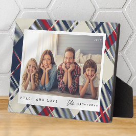 Modernes Foto für Frieden und Liebe Fotoplatte