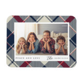 Modernes Foto für Frieden und Liebe Magnet (Horizontal)