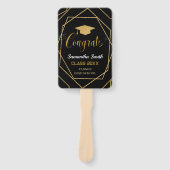 Modernes Foto für geometrische Abschluss in Schwar Fächer (Vorderseite)