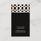 Modernes Foto für geometrisches Muster Visitenkarte (Rückseite)