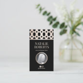 Modernes Foto für geometrisches Muster Visitenkarte (Stehend Vorderseite)