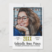 Modernes Foto für Gerahmten Abschluss Ankündigung (Vorderseite)