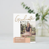 Modernes Foto für Goldene Drehbücher Ankündigungspostkarte (Stehend Vorderseite)