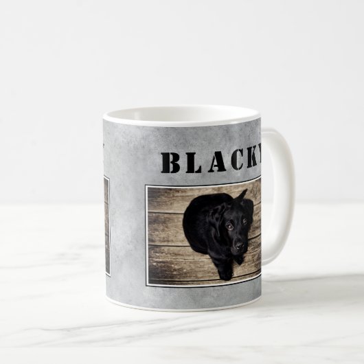 Modernes Foto für Grauhunde Kaffeetasse (VorderseiteRechts)