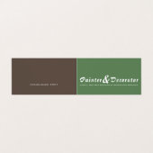 Modernes Foto für grüne und braune Malerei und Dek Visitenkarten (Außenseite Aufgefaltet)