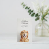 Modernes Foto für Haustiere Benutzerdefinierter Ca Visitenkarte (Stehend Vorderseite)