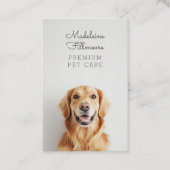 Modernes Foto für Haustiere Benutzerdefinierter Ca Visitenkarte (Vorderseite)