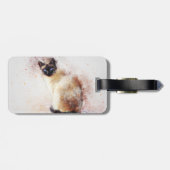 Modernes Foto für Haustiere Gepäckanhänger (Rückseite horizontal)