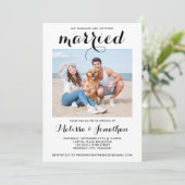 Modernes Foto für Haustiere Hochzeit Einladung (Stehend Vorderseite)