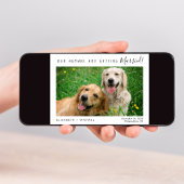 Modernes Foto für Haustiere Save the Date