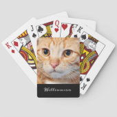 Modernes Foto für Haustiere Spielkarten (Rückseite)