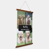 Modernes Foto für Heimtiere die besten Freunde für Wandteppich Mit Holzrahmen (Gewinkelt)