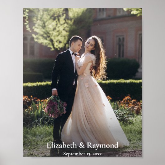 Modernes Foto für Hochzeiten Poster (Vorne)