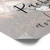 Modernes Foto für Hochzeiten Poster (Ecke)