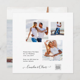 Modernes FOTO für Hochzeitsfeiern - QR