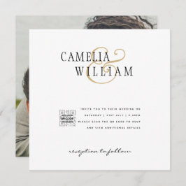 Modernes FOTO für Hochzeitsfeiern - QR