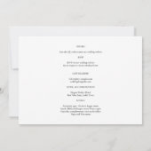 Modernes FOTO für Hochzeitsfeiern - QR Einladung (Rückseite)