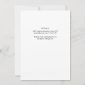 Modernes FOTO für Hochzeitsfeiern - QR Einladung (Rückseite)