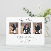 Modernes Foto für Hochzeitsfeiern Save the Date mi Einladung (Stehend Vorderseite)