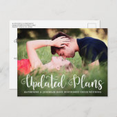 Modernes Foto für Hochzeitsfotografie Postkarte (Vorne/Hinten)