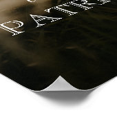 Modernes Foto für Hochzeitsgäste Poster (Ecke)